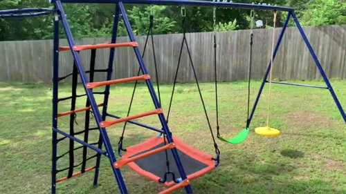 Iron kids hot sale swing set